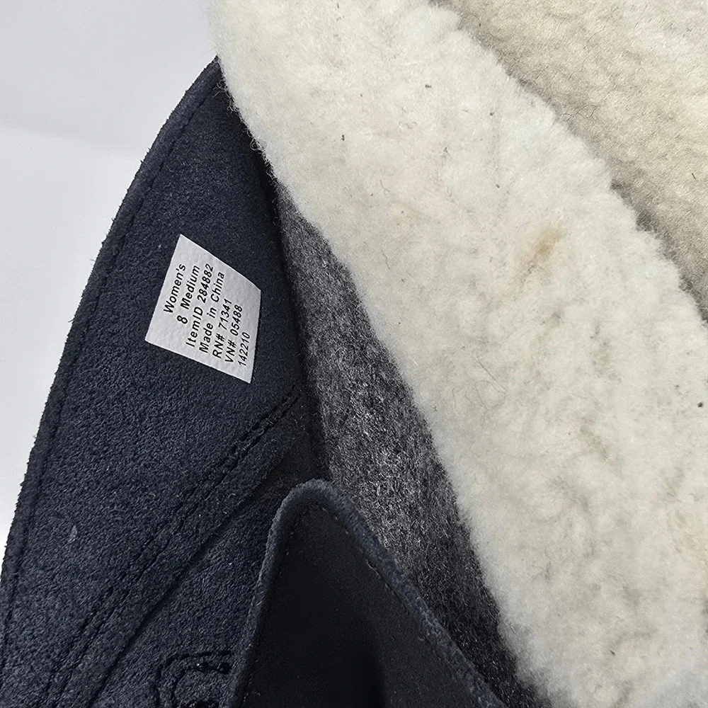 LL Bean Snow Boot Lace-Up Womens 8 Black Insulated Waterproof 284882 ONBJ1 04080
